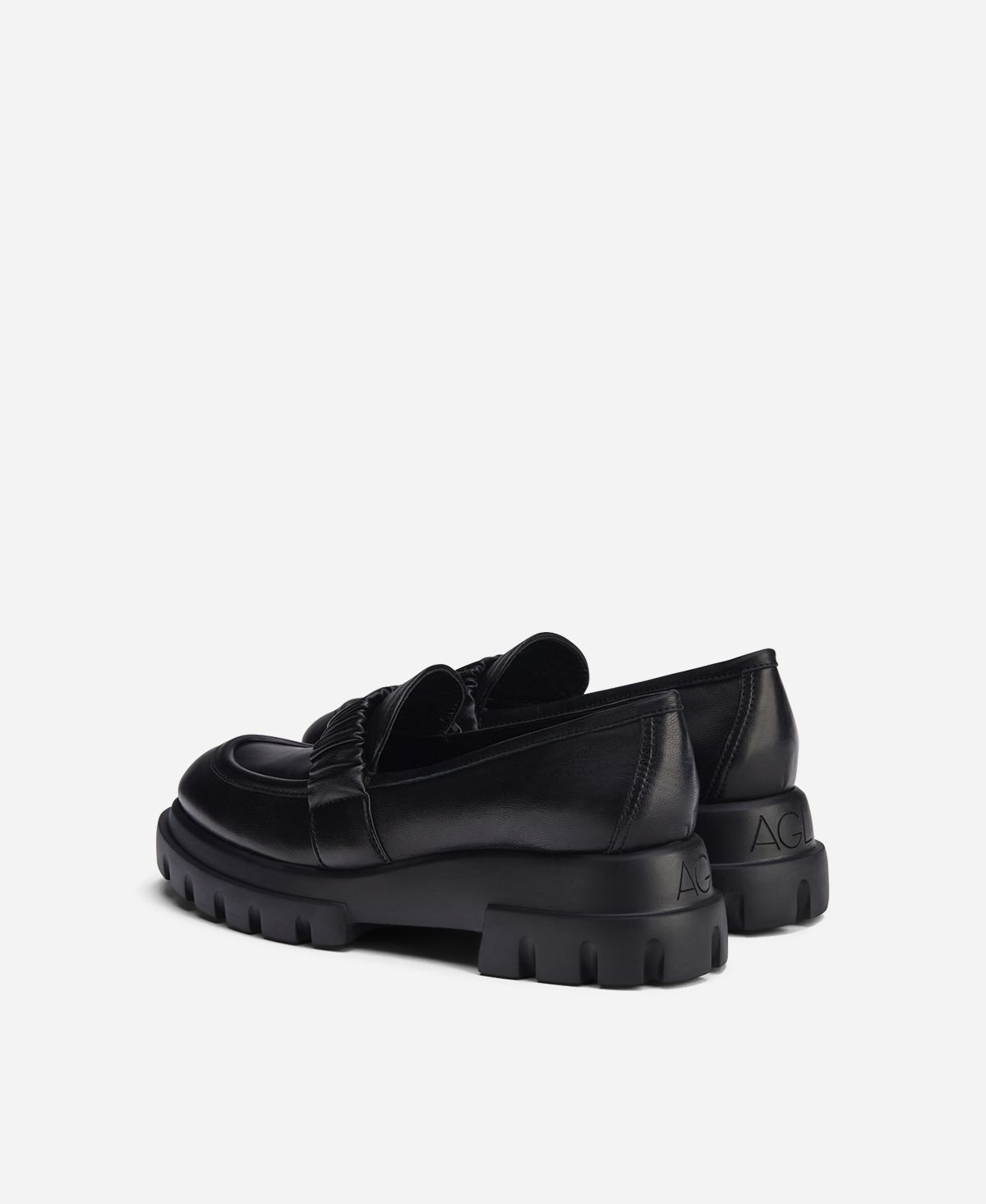 Agl Mocassino con rouche Nero CELESTE In Linea