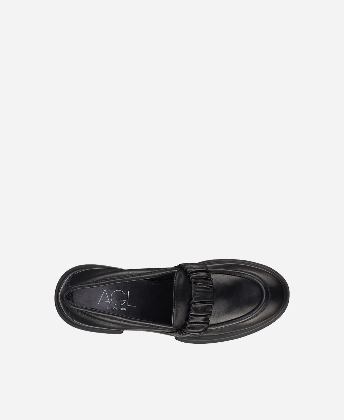 Agl Mocassino con rouche Nero CELESTE In Linea