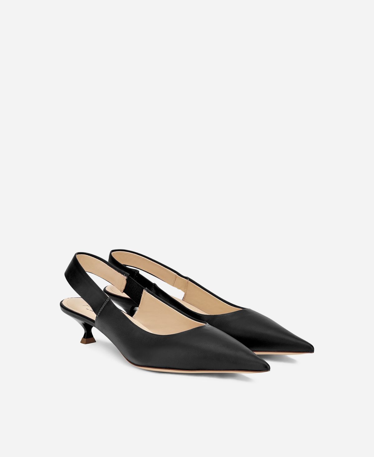 Agl Sling-back in pelle Nero Lenor Sling Affare Del Giorno