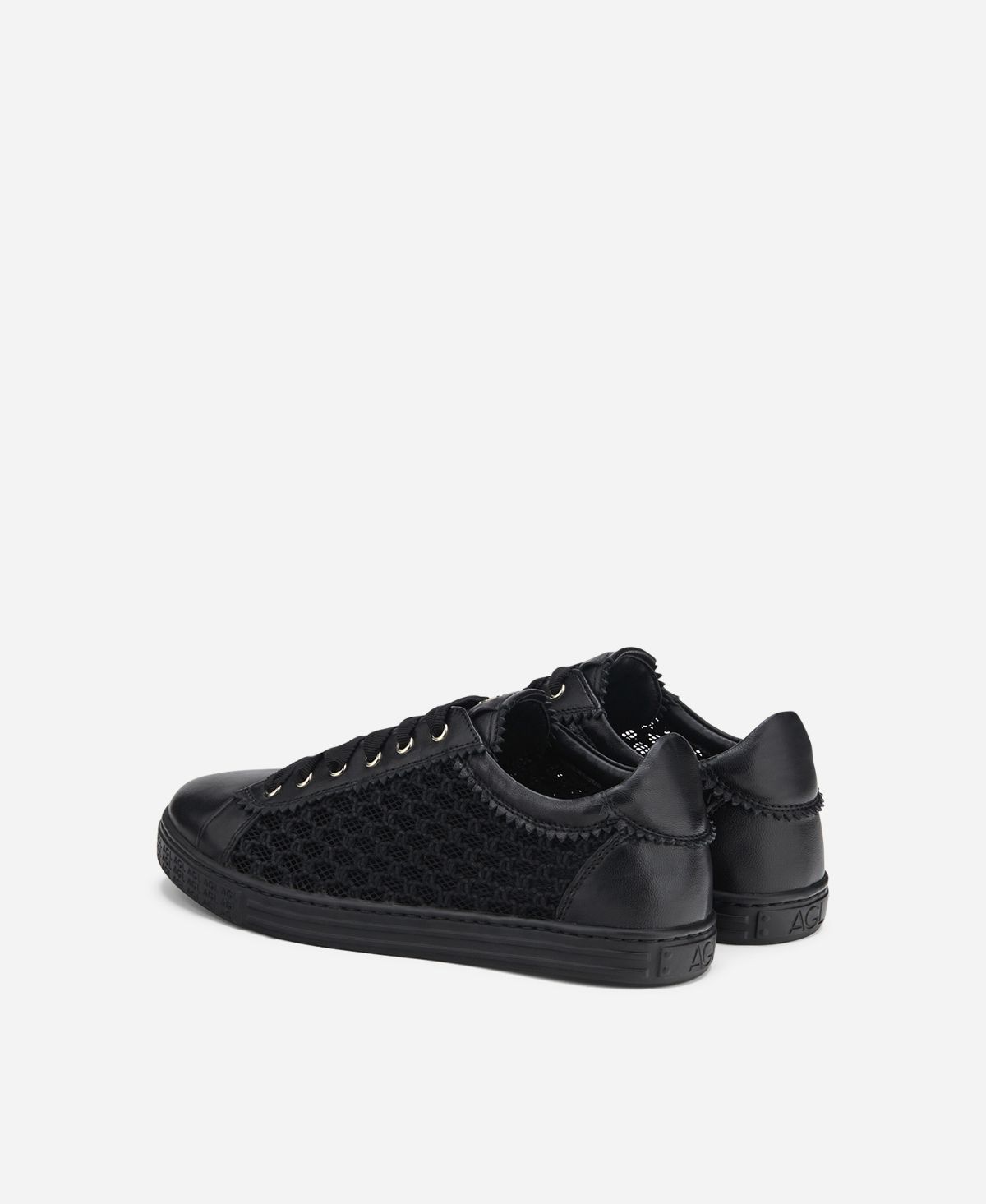 Agl Sneaker con trama Nero Sade Plots Consegna Veloce