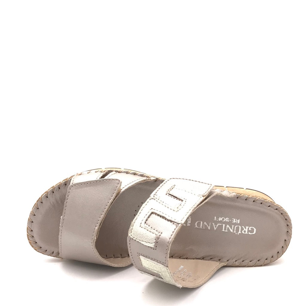 Zulian Calzature Ciabatta Palo platino In Saldo