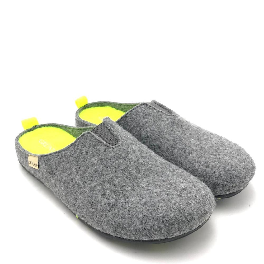 Zulian Calzature Ciabatta Ormi antracite-giallo Sottocosto