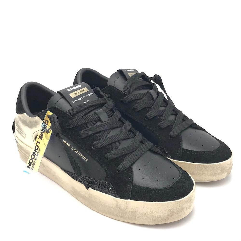 Zulian Calzature Sneakers SK8 Delux nera-oro Convenienza