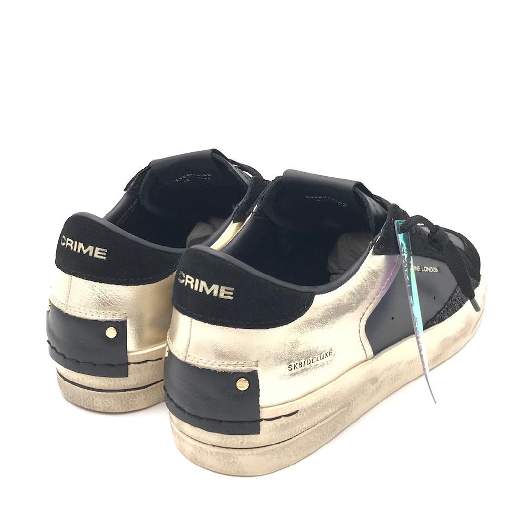 Zulian Calzature Sneakers SK8 Delux nera-oro Convenienza