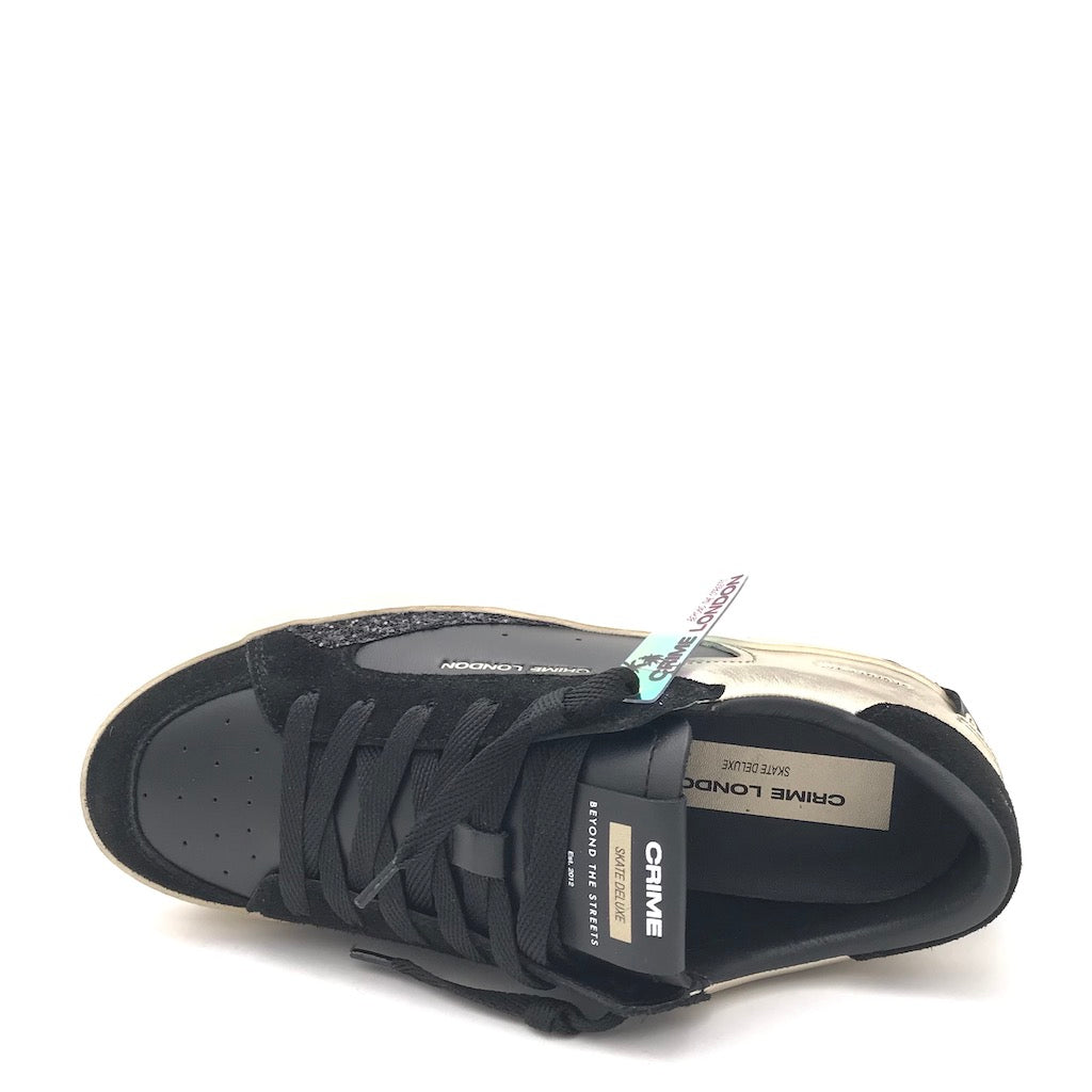Zulian Calzature Sneakers SK8 Delux nera-oro Convenienza