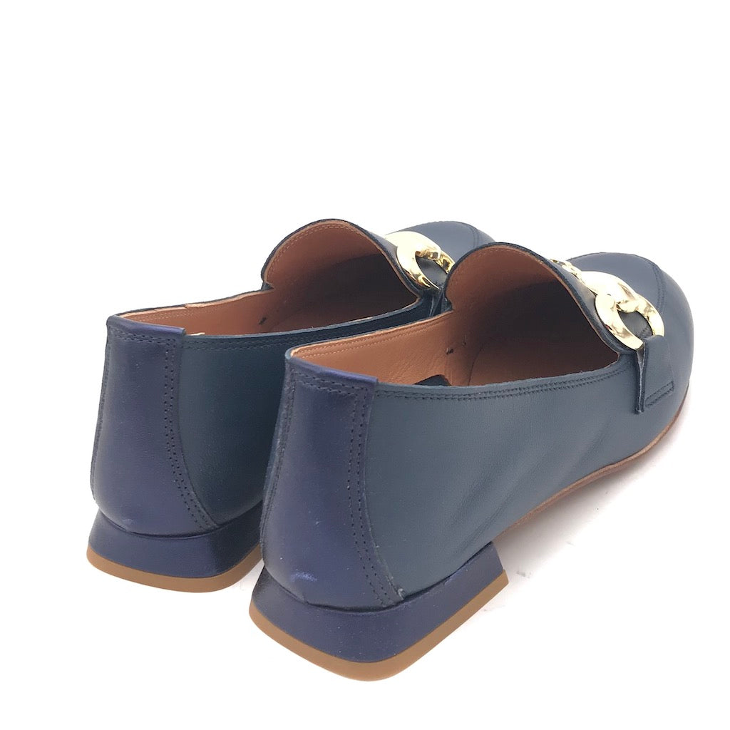 Zulian Calzature Mocassino nappa blu In Vendita