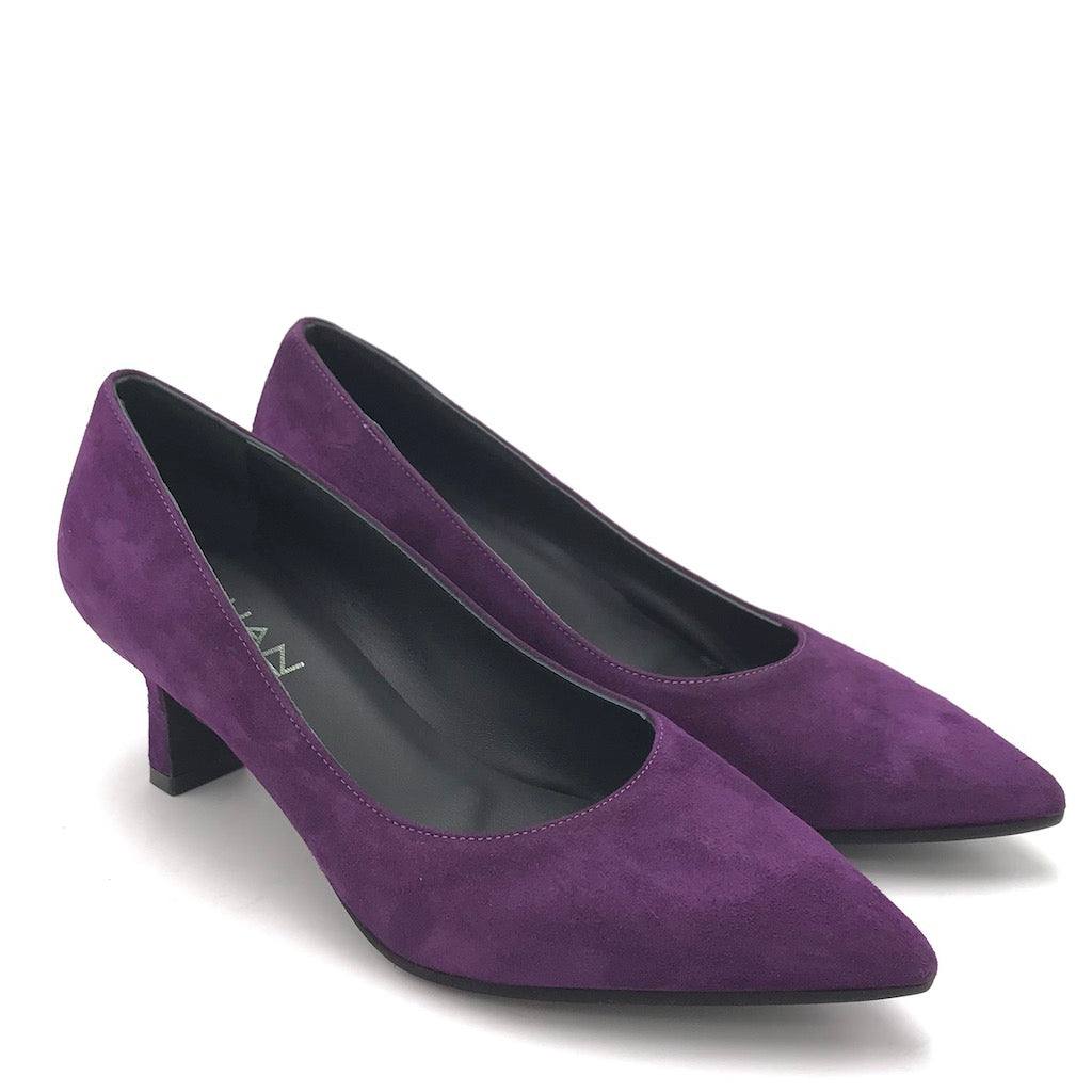 Zulian Calzature Decolletè Lory in camoscio viola Italy