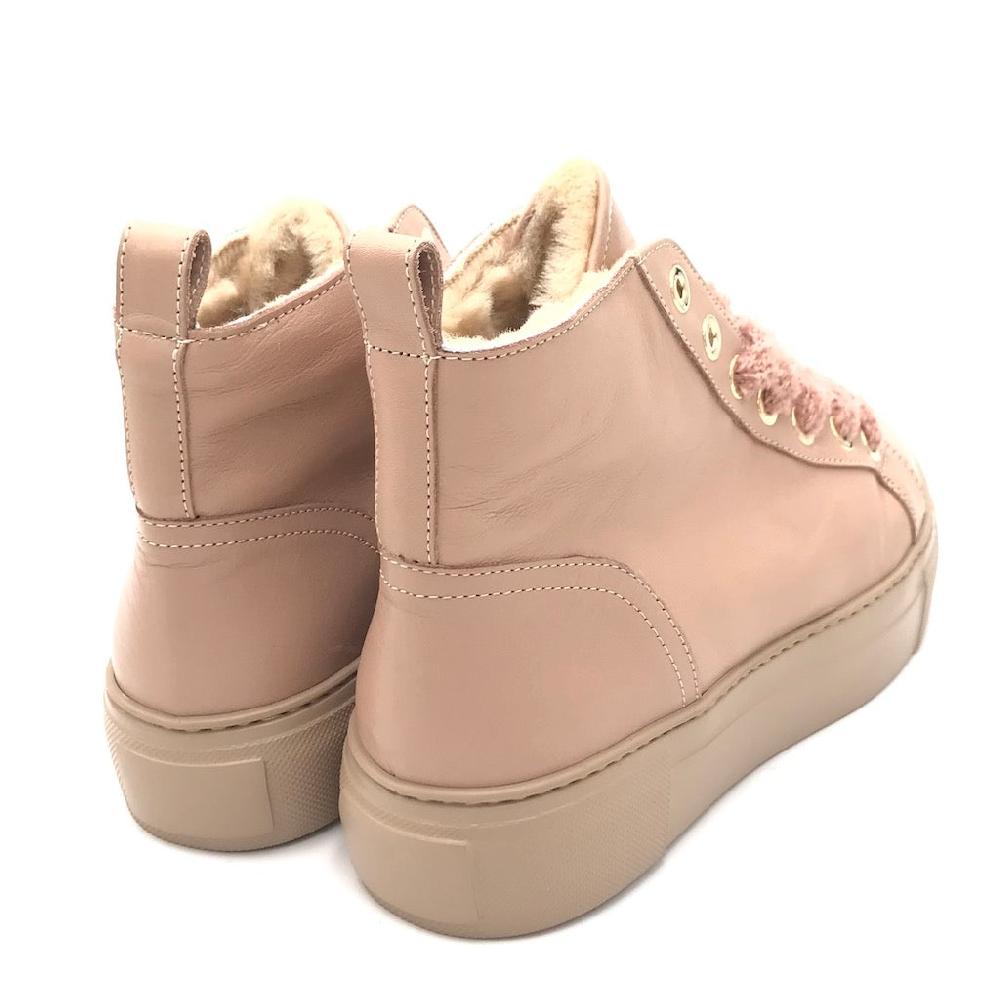Zulian Calzature Sneakers alta nude Prezzo Ridotto