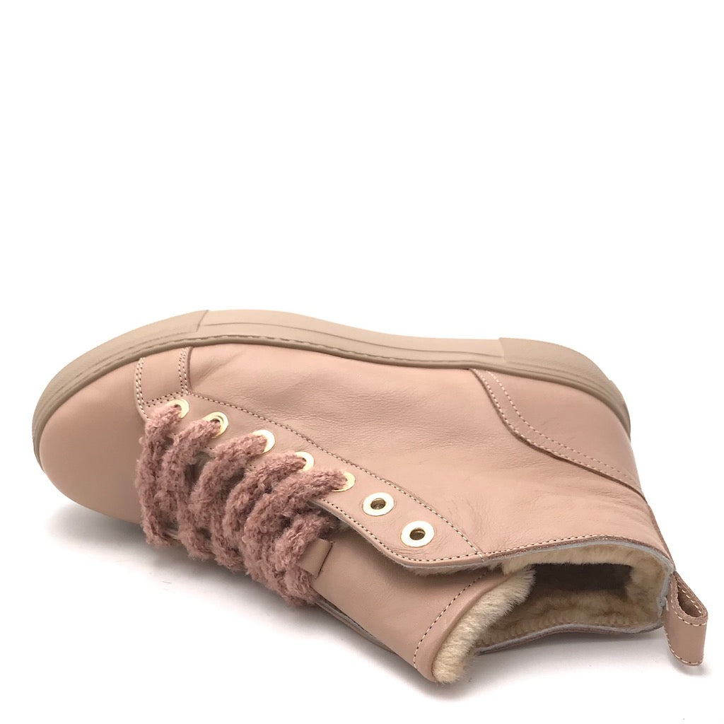 Zulian Calzature Sneakers alta nude Prezzo Ridotto
