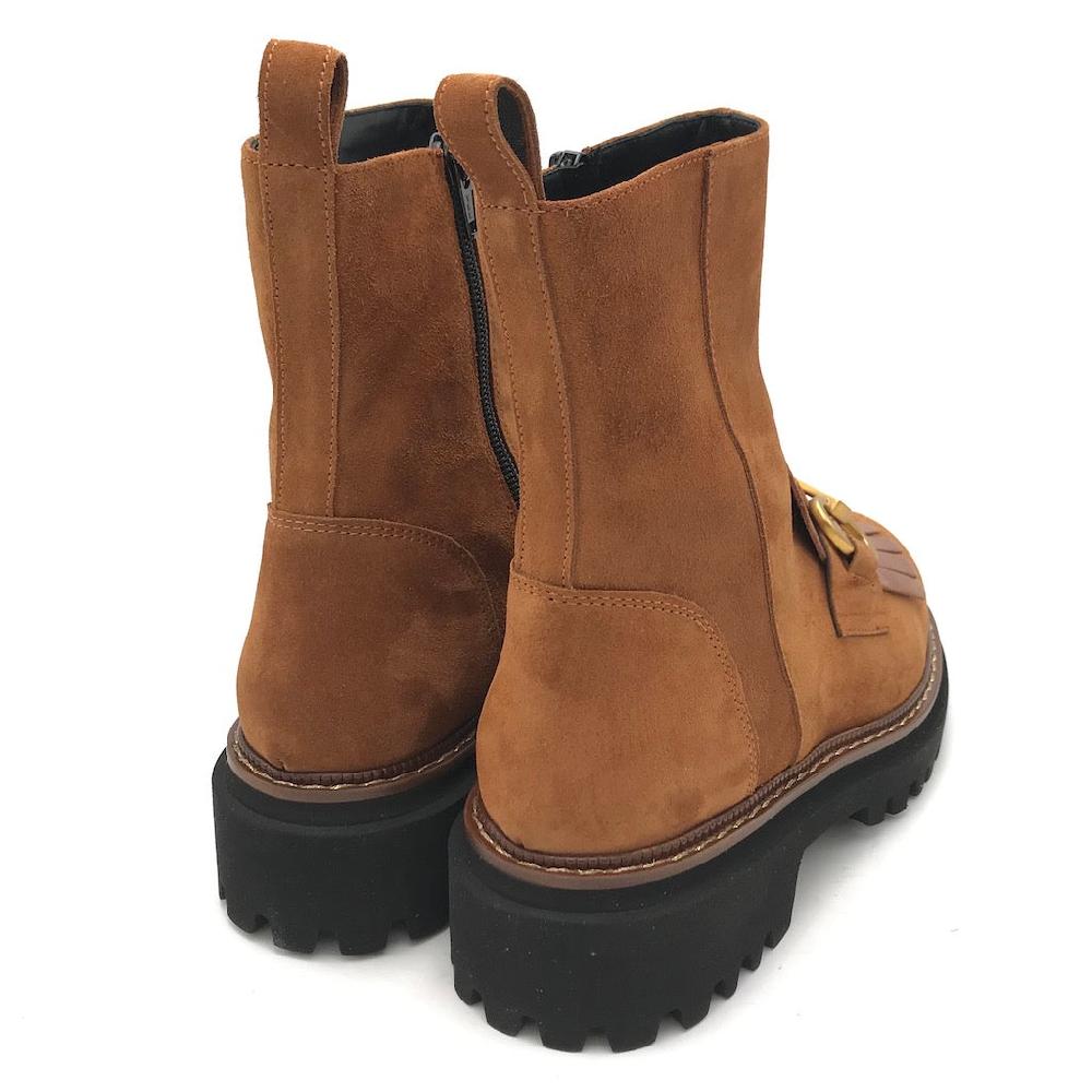 Zulian Calzature Tronchetto velour cuoio Novità