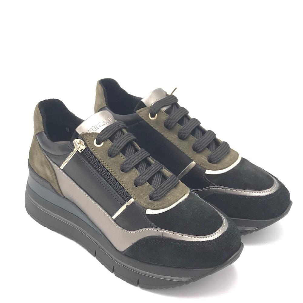 Zulian Calzature Sneakers Shaf oliva-multi Economico