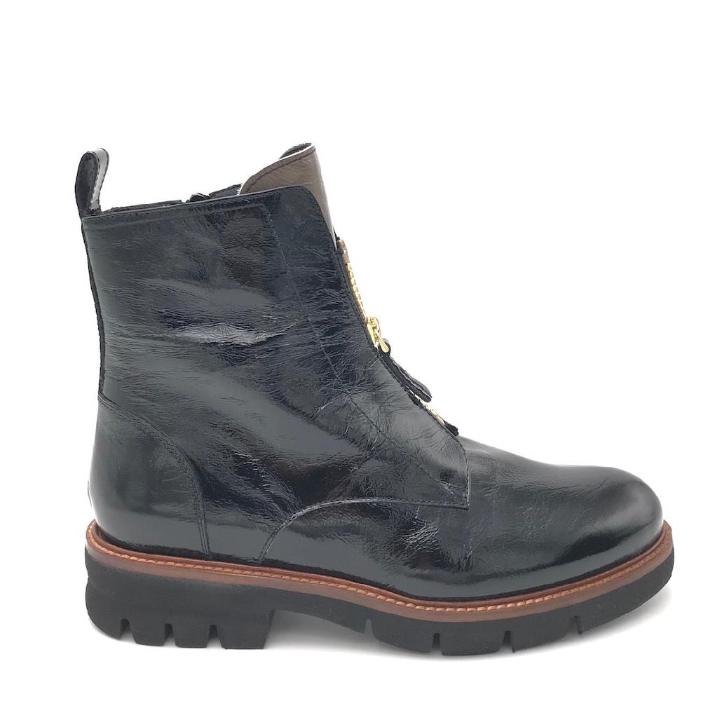Zulian Calzature Tronchetto naplak nero zip