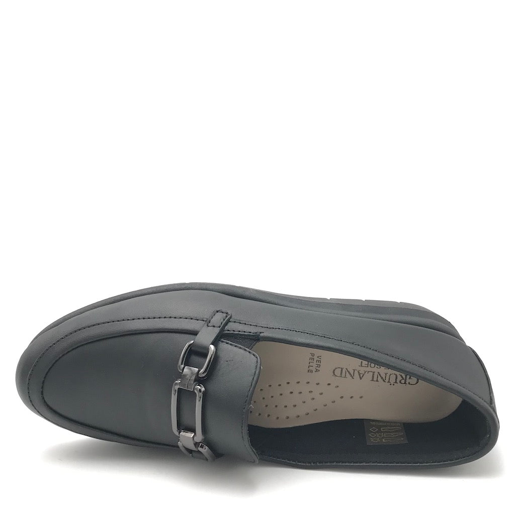 Zulian Calzature Scarpa Rysa pelle nera Saldi Di Fabbrica