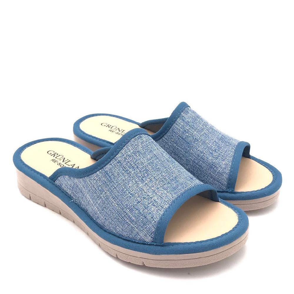 Zulian Calzature Ciabatta Dola tessuto jeans Negozio