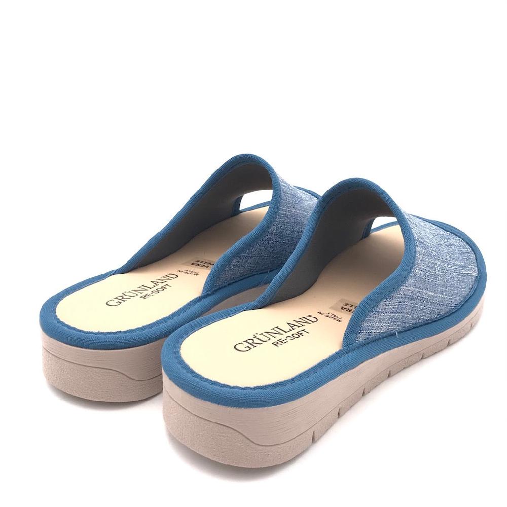 Zulian Calzature Ciabatta Dola tessuto jeans Negozio