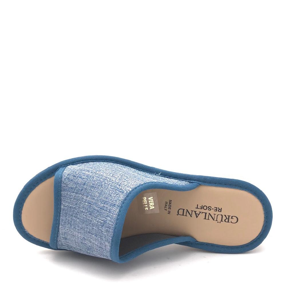 Zulian Calzature Ciabatta Dola tessuto jeans Negozio