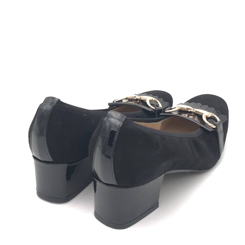 Zulian Calzature Scarpa in camoscio nero Nuova