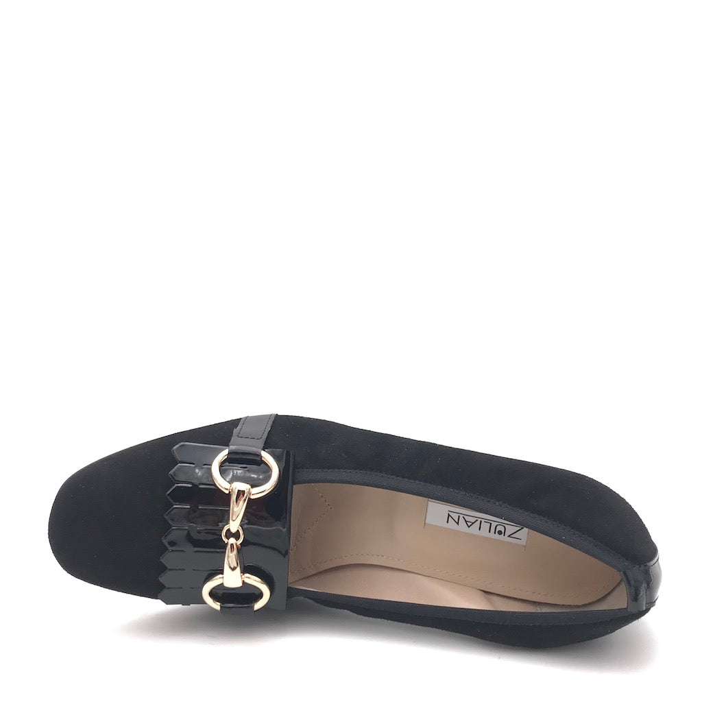 Zulian Calzature Scarpa in camoscio nero Nuova