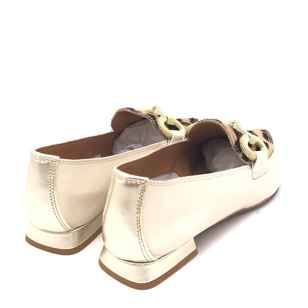 Zulian Calzature Mocassino macula leo crudo Italia