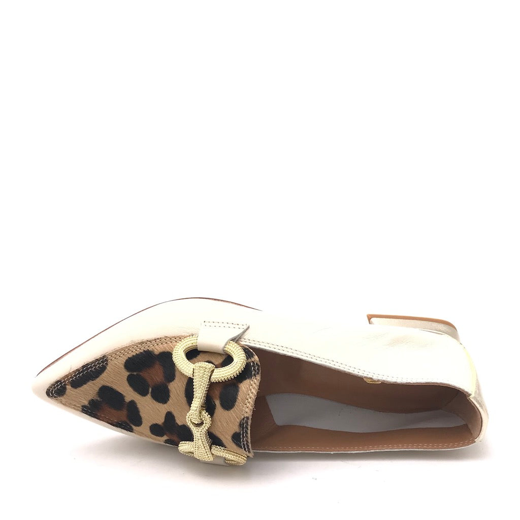 Zulian Calzature Mocassino macula leo crudo Italia