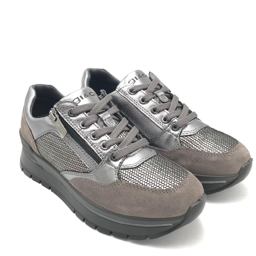 Zulian Calzature Sneakers Anika grigio scuro In Linea