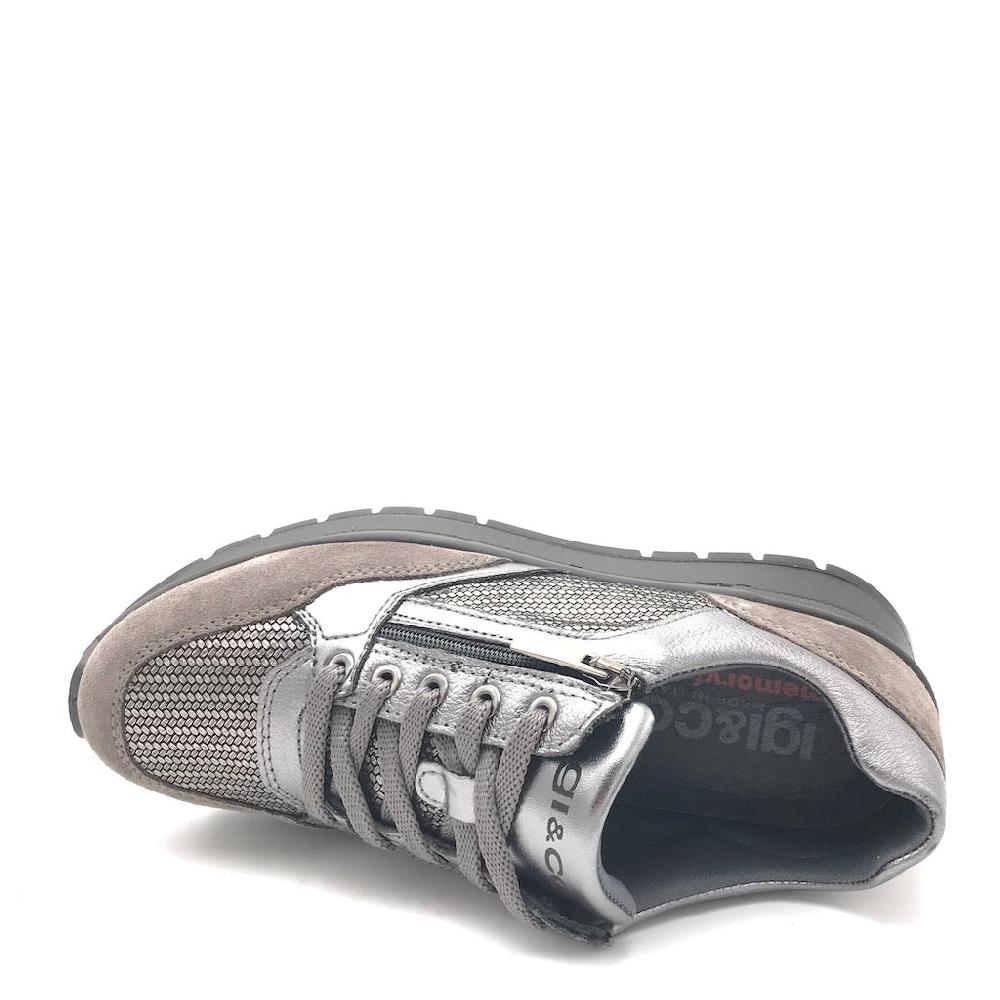 Zulian Calzature Sneakers Anika grigio scuro In Linea