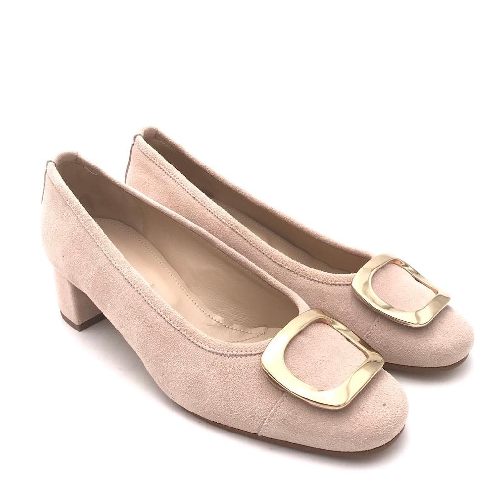 Zulian Calzature Ballerina in camoscio pesca Promozione