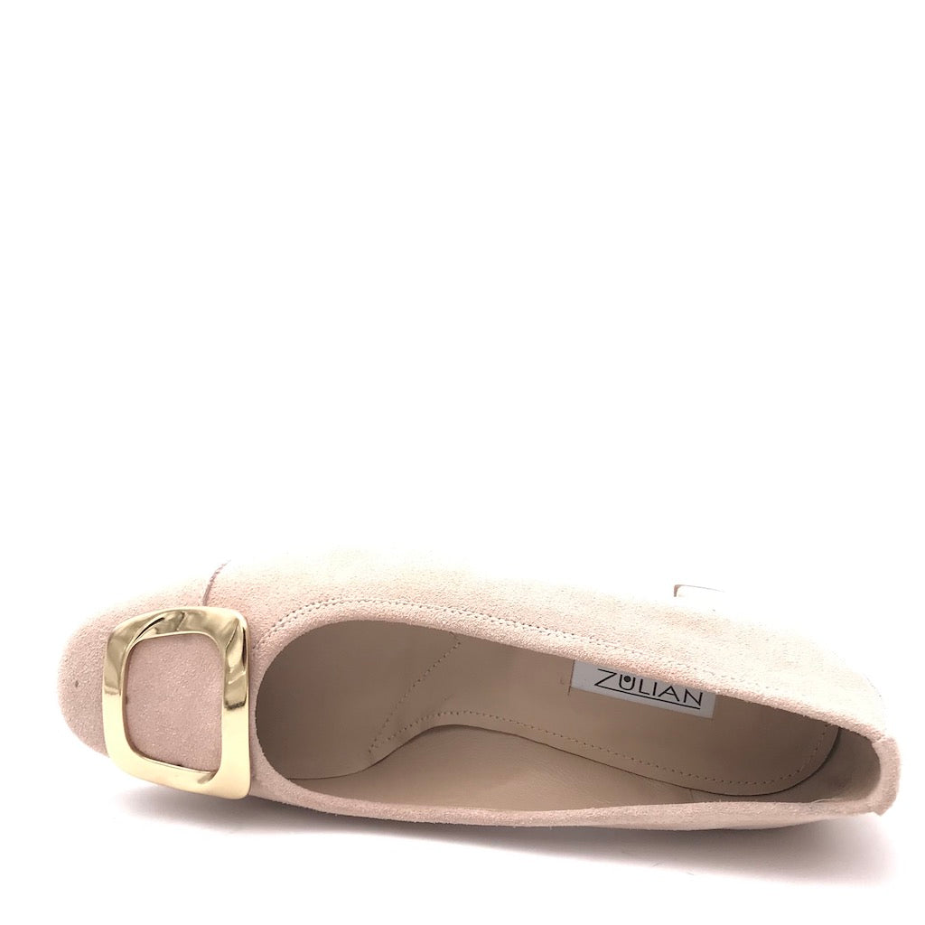 Zulian Calzature Ballerina in camoscio pesca Promozione