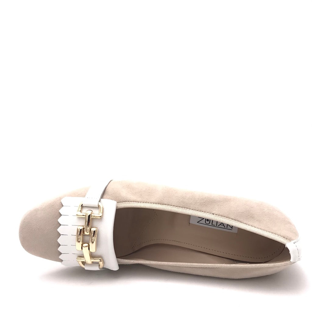 Zulian Calzature Scarpa in camoscio sabbia Pezzi Unici