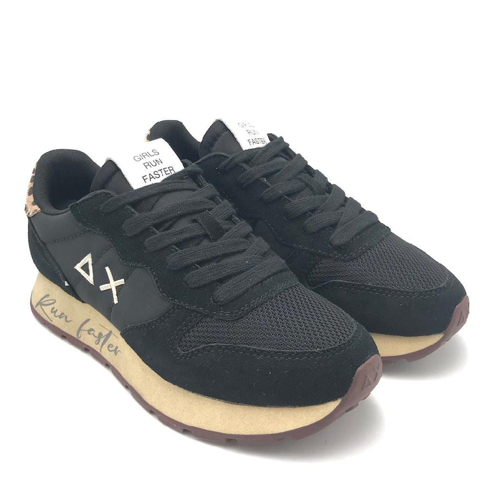 Zulian Calzature Sneakers Big Stargirl mix material nero Prezzo Ridotto