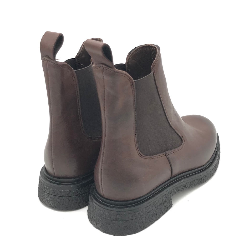 Zulian Calzature Beatles in pelle testa di moro Presa