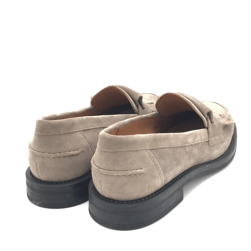 Zulian Calzature Mocassino frangia in crosta sand Offerta