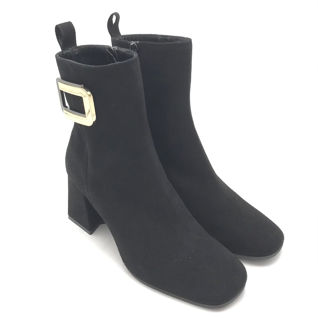 Zulian Calzature Tronchetto camoscio nero Vendite Flash