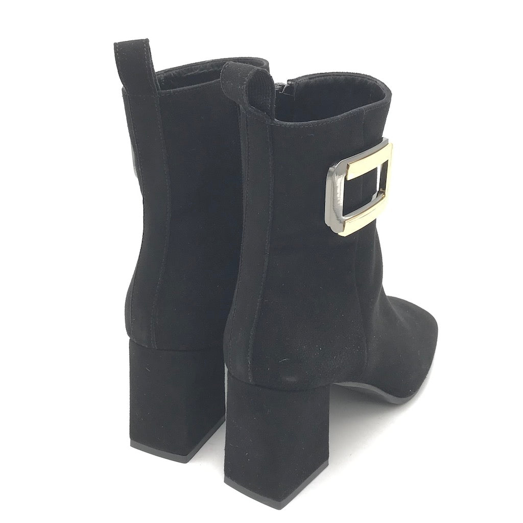 Zulian Calzature Tronchetto camoscio nero Vendite Flash