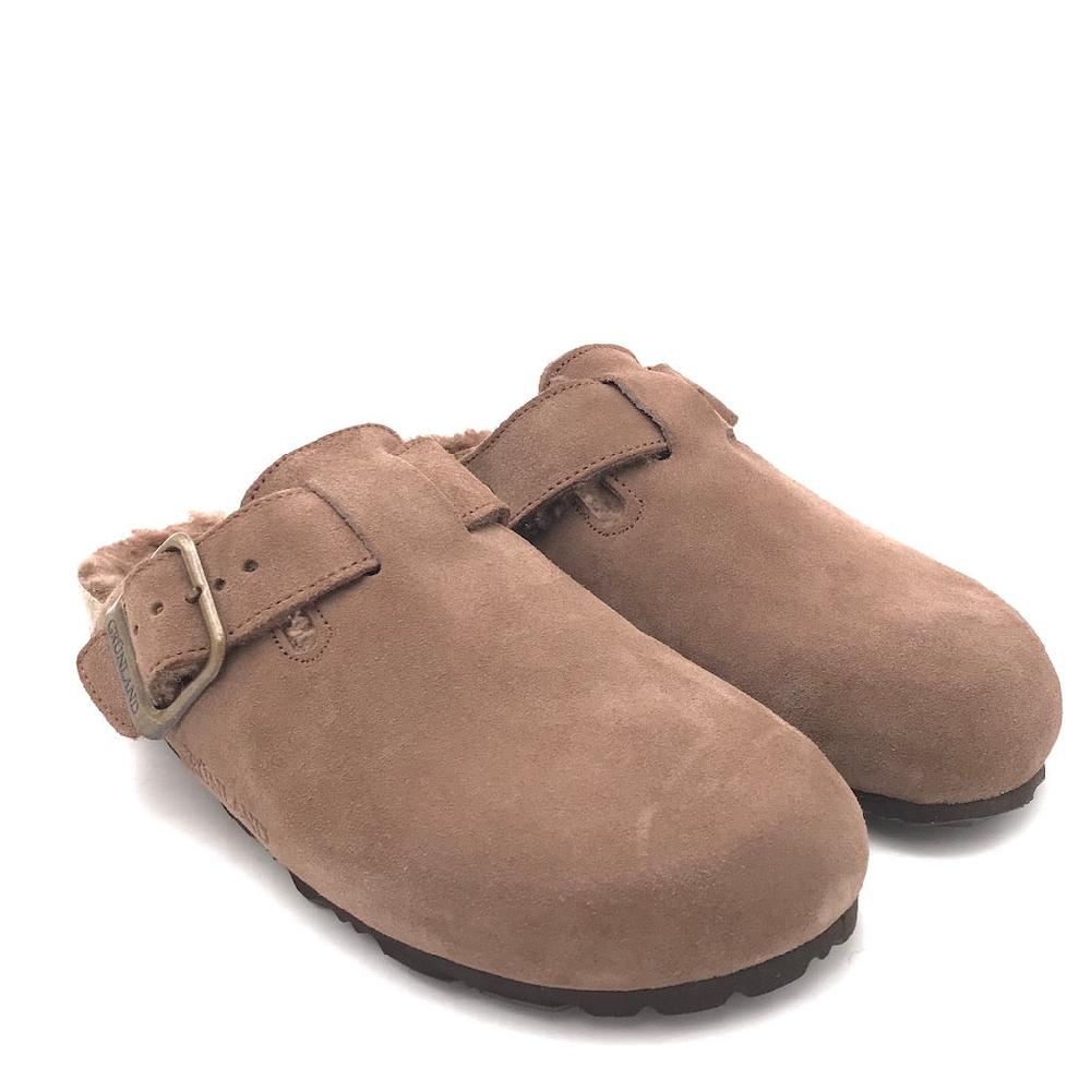 Zulian Calzature Ciabatta Sara shearling tortora Vendita