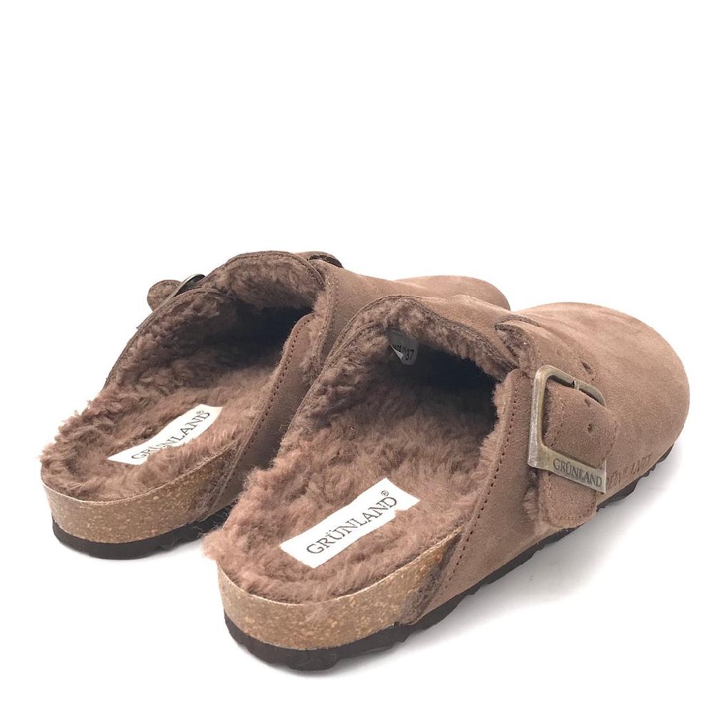 Zulian Calzature Ciabatta Sara shearling tortora Vendita