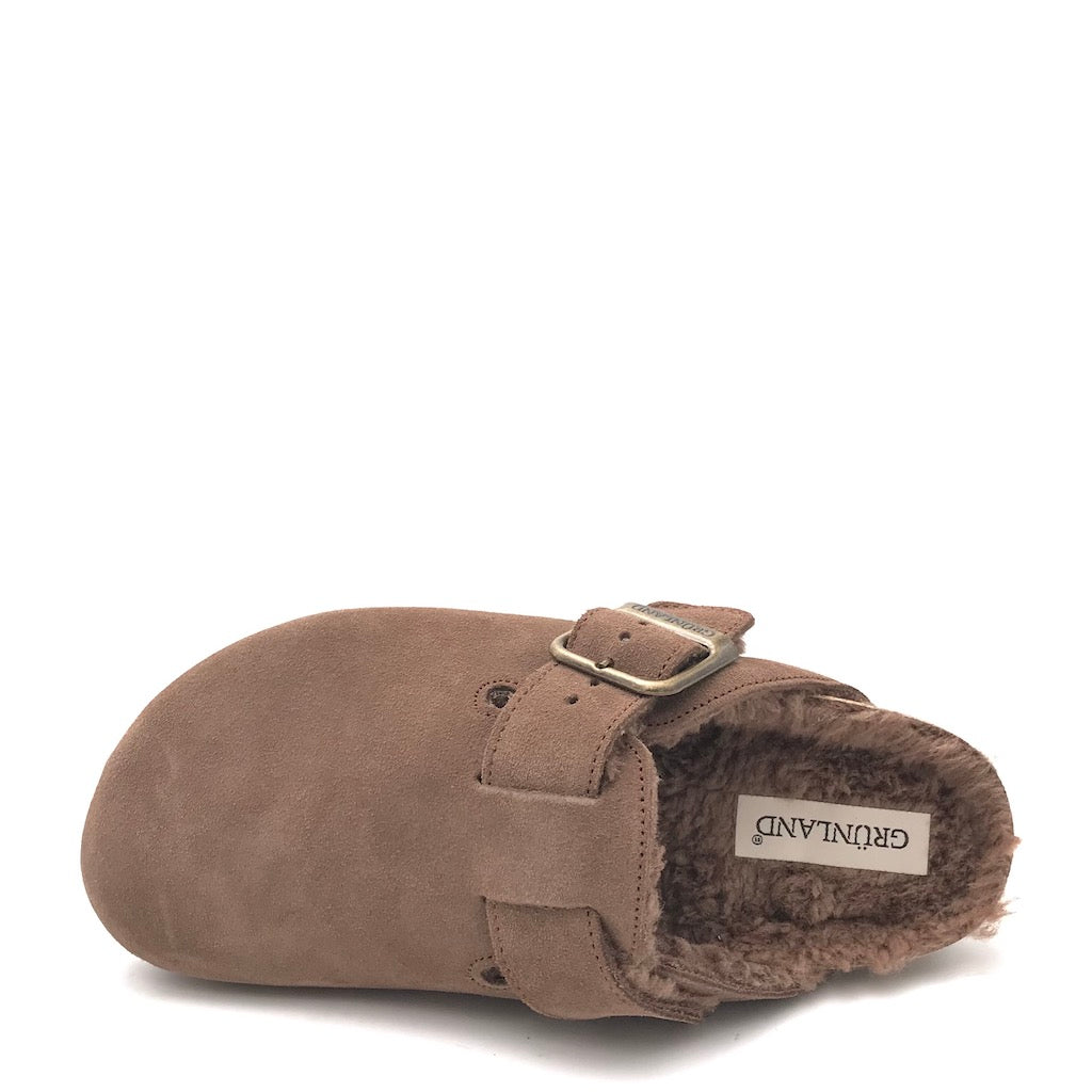 Zulian Calzature Ciabatta Sara shearling tortora Vendita