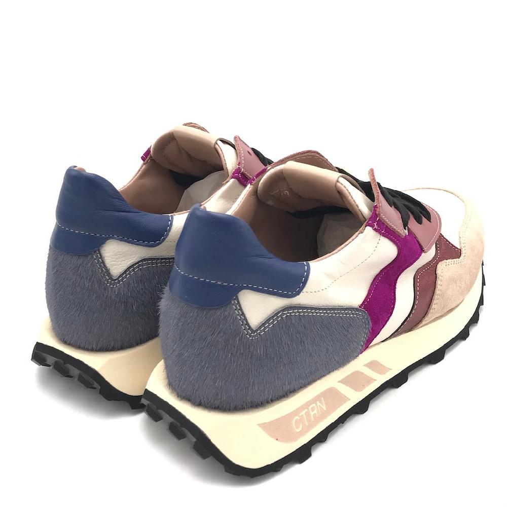 Zulian Calzature Sneakers running multicolor-off white Prezzo di fabbrica