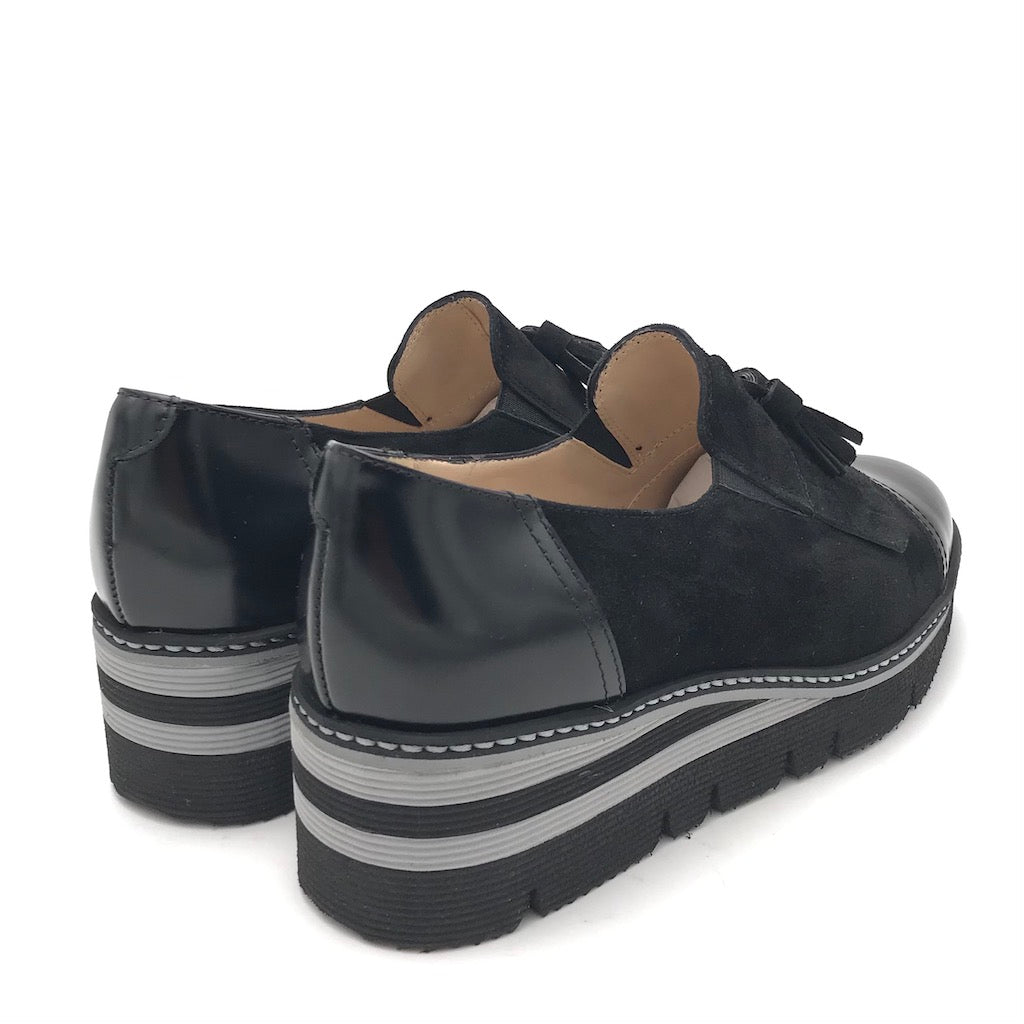 Zulian Calzature Scarpa accollata nera Vendita calda