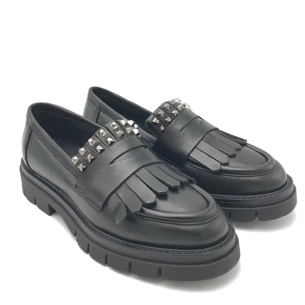 Zulian Calzature Mocassino Taylor frangia nero Nuovi prodotti