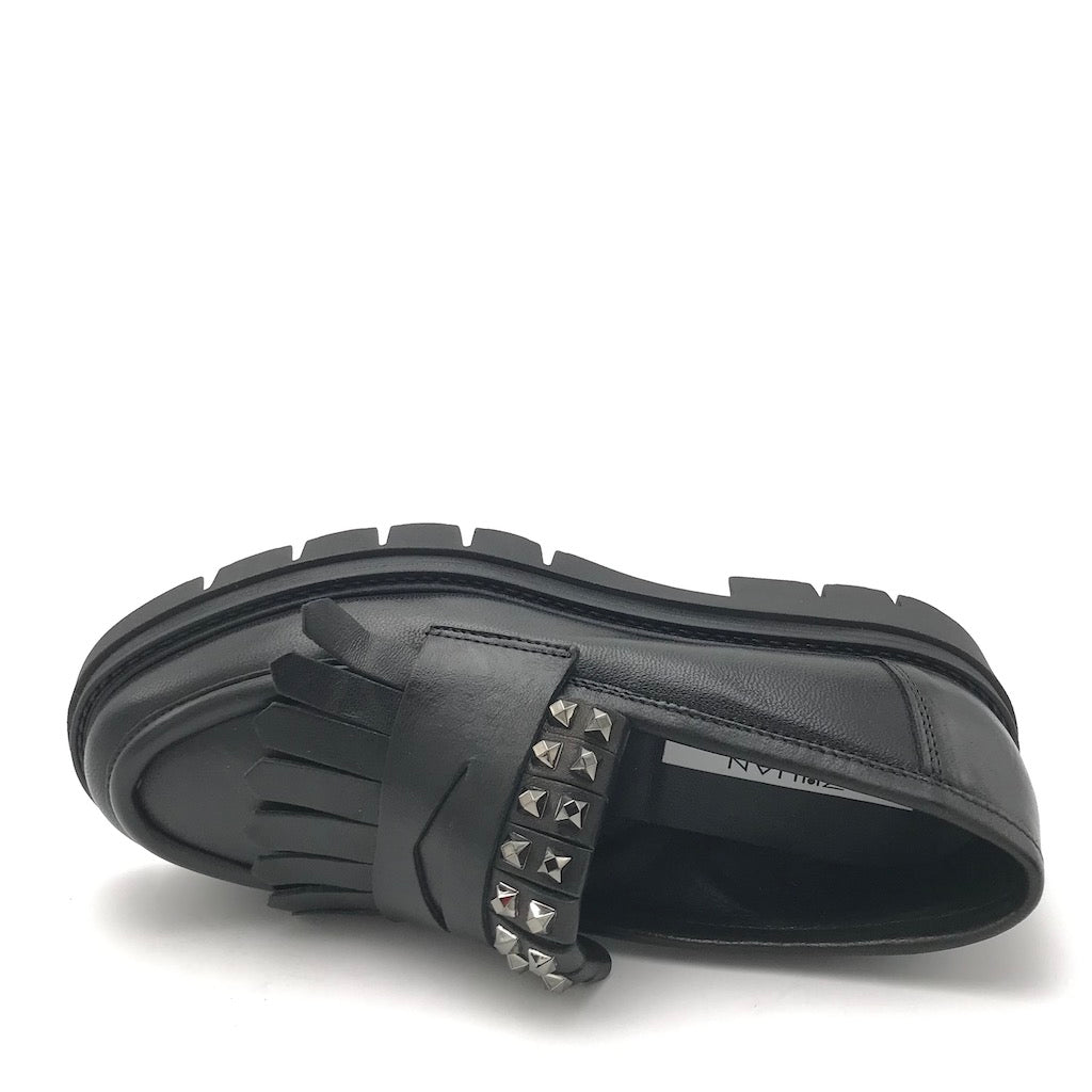 Zulian Calzature Mocassino Taylor frangia nero Nuovi prodotti