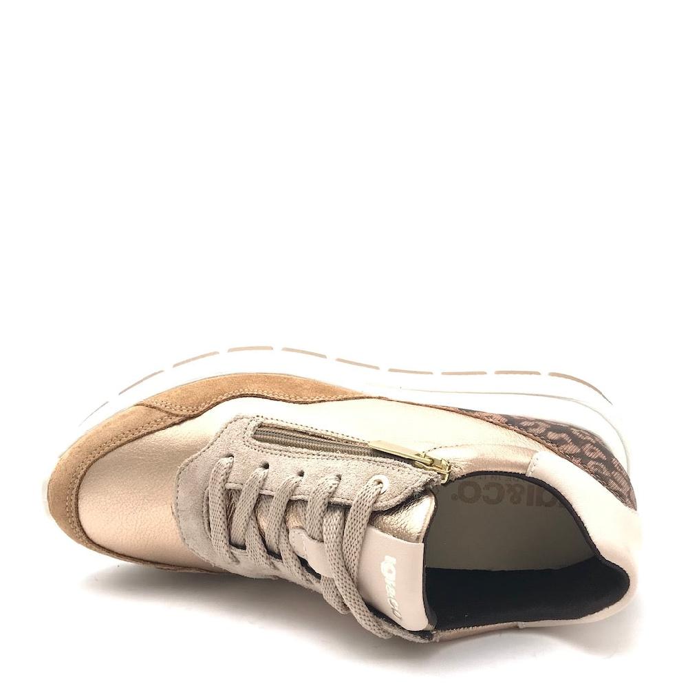 Zulian Calzature Sneakers Ermione champagne Liquidazione