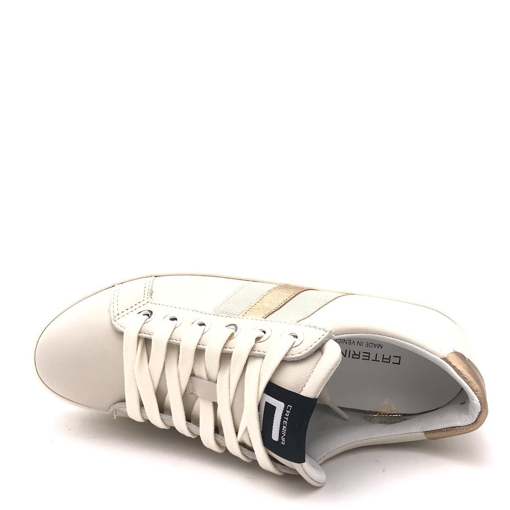 Zulian Calzature Sneakers in pelle beige Comprane uno, ottenene uno gratis