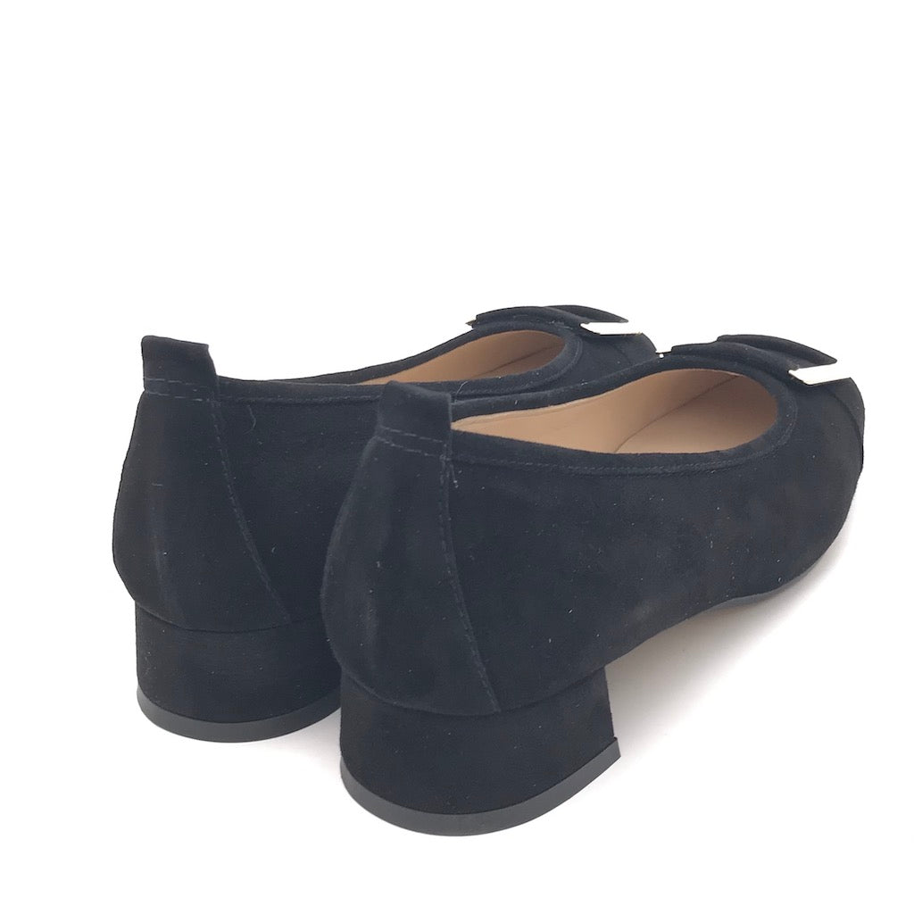Zulian Calzature Ballerina in camoscio nero Sconti VIP