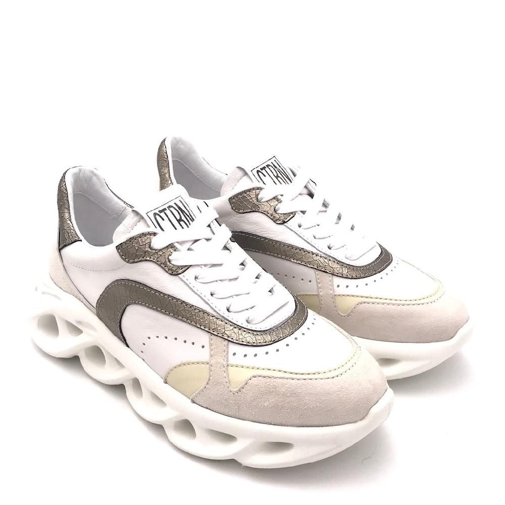 Zulian Calzature Sneakers running cocco-bianco Super Saving Price