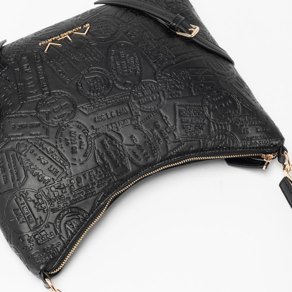 Alv by alviero martini Hobo Medium bag debossed passport ALV by Alviero Martini – ALVB9202 Italy